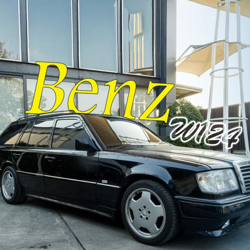 Benz W124 TE สุดหรูสีดำคันนี้เลือกติดตั้ง Lamina Digital Ceramic IRIS Boost บานหน้า Ceramic iRIS 15(60%) รอบคัน Ceramic iRIS 05 (80%) 